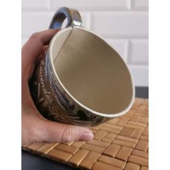 Kubek ceramiczny 500 ml lawendowy